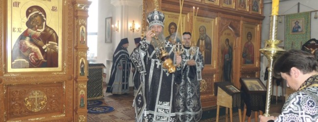 Божественная литургия преждеосвященных Даров в храме прп. Серафима Саровского.