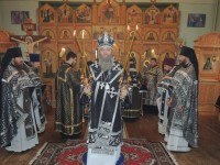 Божественная литургия Преждеосвященных Даров в Гусевском женском монастыре в честь Ахтырской иконы Божией Матери.