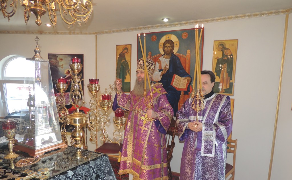 Тожественная литургия Преждеосвященных Даров в ст. Нехаевской.