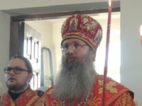 Служение епископа Елисея в канун дня памяти Вмч. Георгия Победоносца.