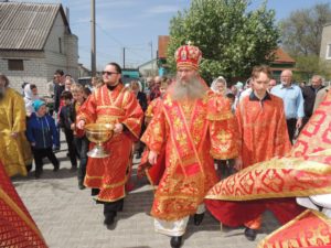 Служение епископа Елисея в 3-ю неделю по пасхе. Жен Мироносиц.