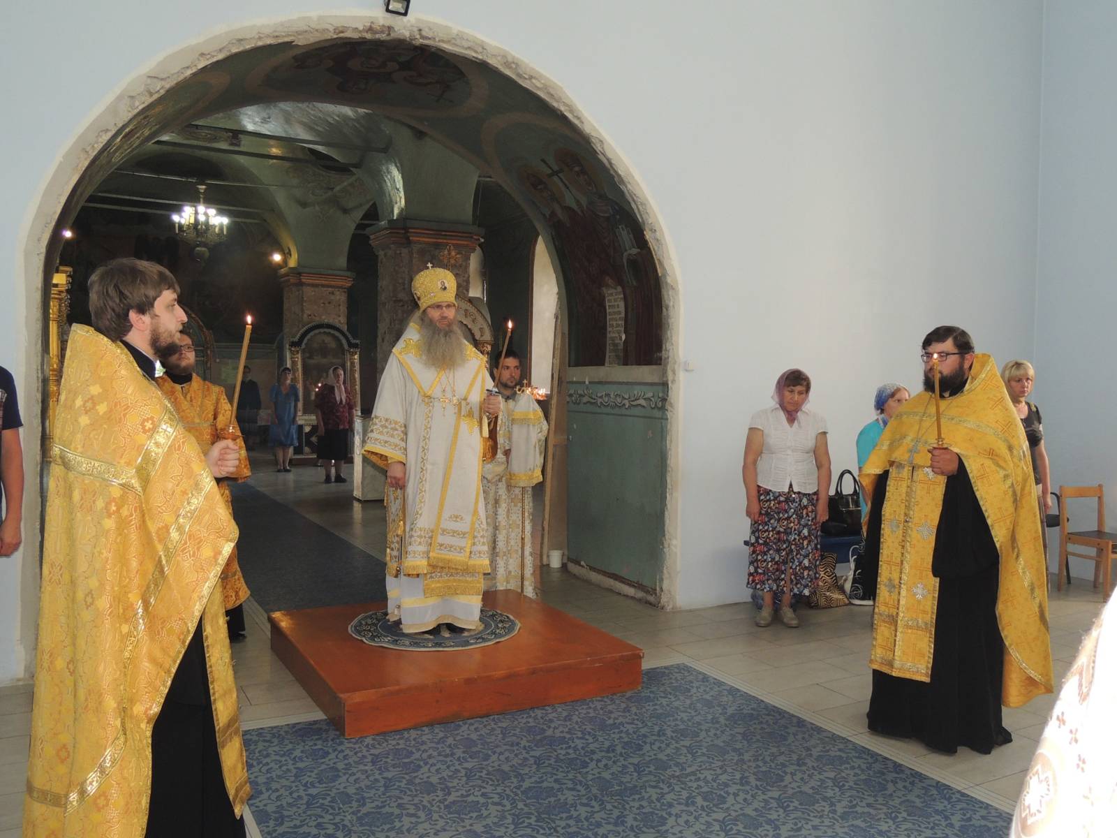 Служение епископа Елисея в канун празднования дня памяти прор. Елисея.