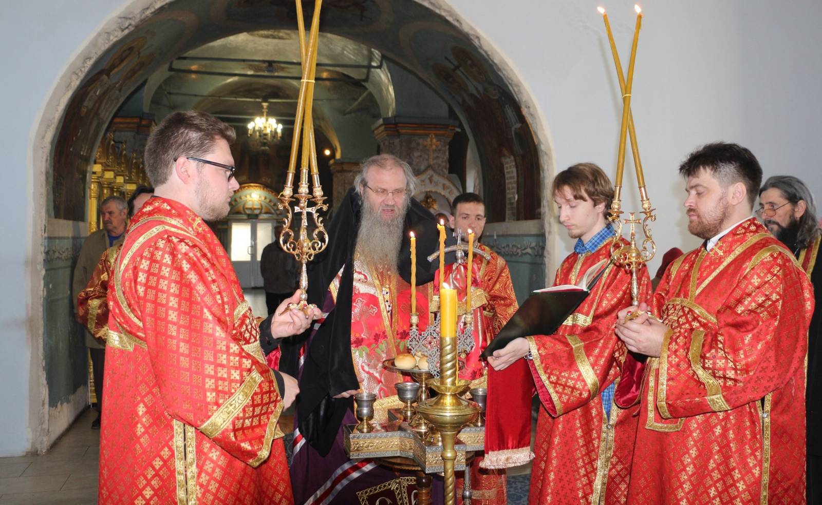 Всенощное бдение в Покровском соборе г. Урюпинска.