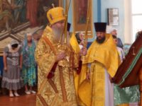 Служение епископа Елисея в день памяти мчч. Мануила.