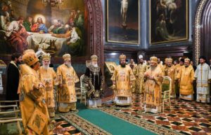 Праздничное богослужение в 10-ю годовщину интронизации Святейшего Патриарха Кирилла