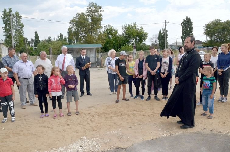 Открытие детской площадки в Староселье