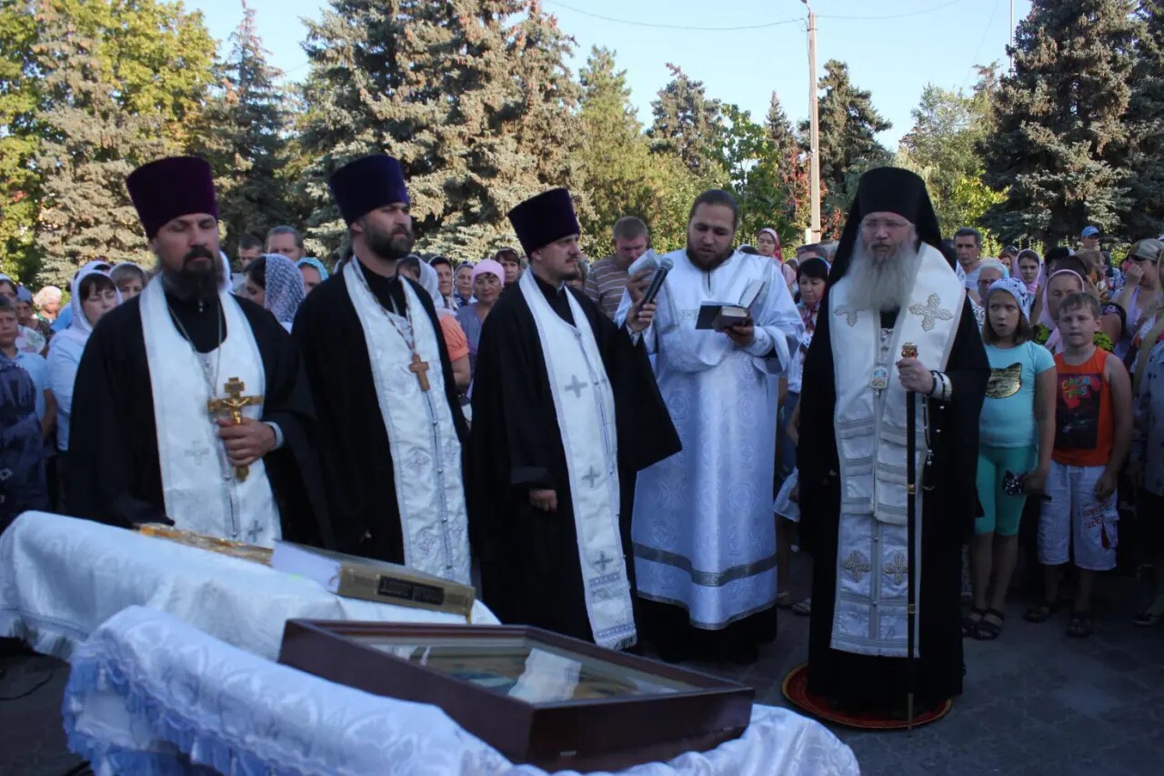 Школьный молебен Михайловка