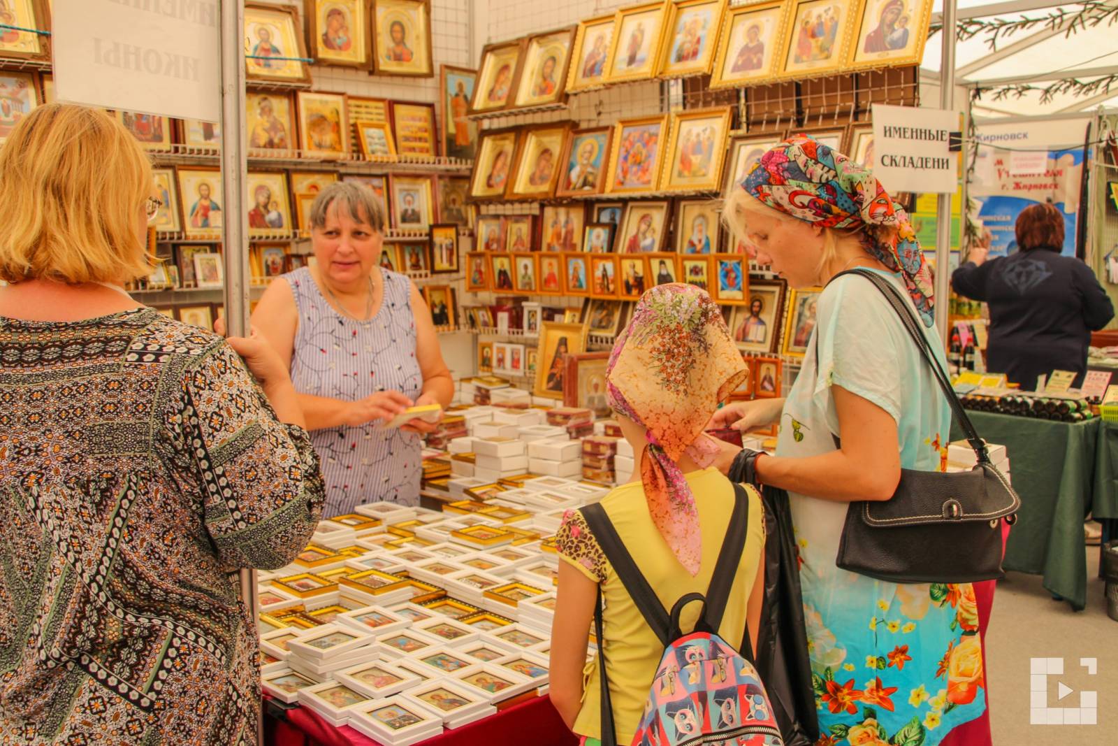 Видеорепортаж о православной выставке-ярмарке в Михайловке