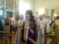 Литургия в Гусевском женском монастыре в честь Ахтырской иконы Божией Матери с. Гусевка, Ольховского района.