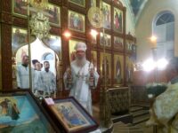 Всенощное бдение (Великое повечерие) в храме Богоявления Господня г. Фролово.