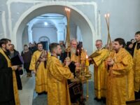 Всенощное бдение в Покровском кафедральном соборе г. Урюпинска.