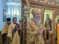 Литургия в храме прп. Серафима Саровского р.п. Новониколаевский.