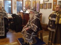 Великая вечерня с чином Пассии в Гусевском женском монастыре в честь Ахтырской иконы Божией Матери с. Гусевка, Ольховского района.