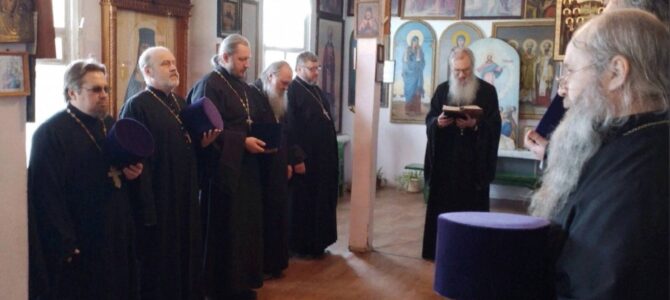 Епископ Елисей провел собрание духовенства Новоаннинского благочиния.