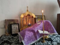 Вечерня в соединении с Литургией Преждеосвященных Даров в Покровском кафедральном соборе в г. Урюпинске