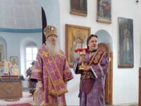 В одиннадцатую годовщину архиерейской хиротонии епископ Елисей совершил Литургию Преждеосвященных Даров в храме Рождества Христова с. Нижняя Добринка