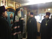 Вечерня в соединении с Литургией Преждеосвященных Даров в храме Архистратига Михаила с. Матышево, Руднянского района