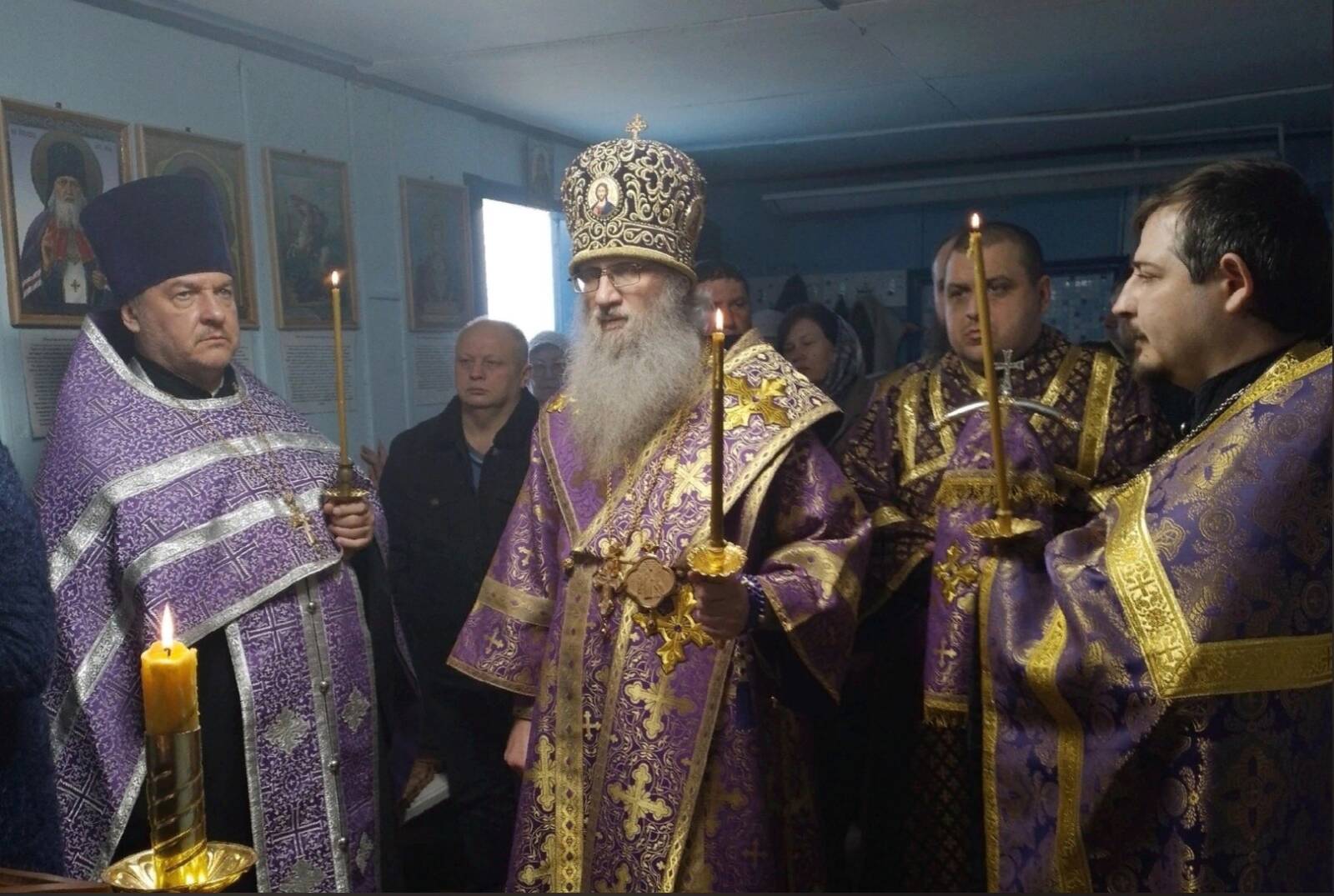 Всенощное бдение в храме Благовещения Пресвятой Богородицы и иконы Божией Матери именуемой Всецарица в г. Жирновске