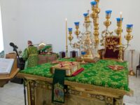 в Покровском кафедральном соборе была совершена праздничная Божественная литургия.