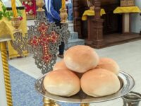 В канун дня памяти Прав. Иоанна Кронштадтского, в Покровском кафедральном соборе было совершено праздничное Всенощное бдение.