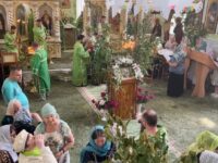 Божественная литургия в храме Святого Духа Утешителя в г. Жирновске