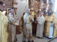 Божественная литургия в храме святителя Николая, Мир Ликийских Чудотворца, в х. Скворцовском, Новониколаевского района