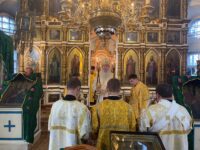 Всенощное бдение в храме Сошествия святого Духа на апостолов в рп. Елань.