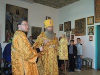 Всенощное бдение в храме Святой Троицы в селе Лемешкино Руднянского района.