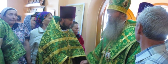Освящение Храма Покрова Божией Матери пос.Панфилово, Новоаннинское благочиние.