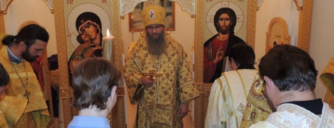 Освящение Никольского надвратного храма в Усть-Медведицком Спасо-Преображенском женском монастыре.