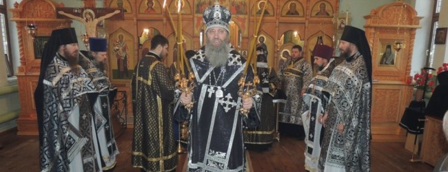 Божественная литургия Преждеосвященных Даров в Гусевском женском монастыре в честь Ахтырской иконы Божией Матери.
