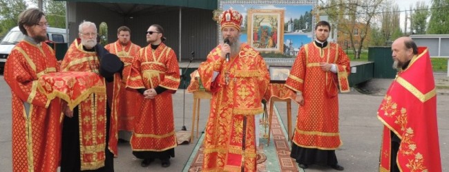 Великая Пасхальная Вечерня в р.п. Новониколаевский.