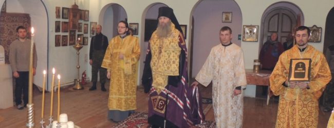 Всенощное бдение в Свято-Троицком Каменно-Бродском Белогорском мужском монастыре.