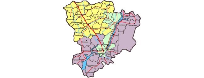 Границы Урюпинской и Новоаннинской епархи на карте Волгоградской области