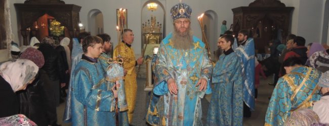 Всенощное бдение в Покровском кафедральном соборе г. Урюпинска.