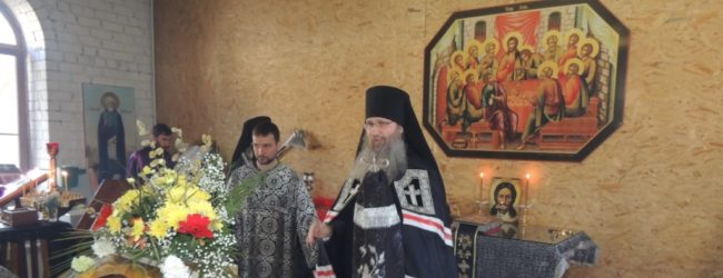 Служение епископа Елисея в Великий Понедельник.
