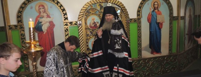 Служение епископа Елисея в Великую Среду.