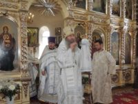 Cлужение епископа Елисея в 7-ю неделю по Пасхе, святых отцов I Вселенского Собора.