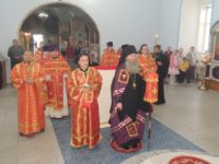Служение епископа Елисея в день памяти апостола и евангелиста Марка.