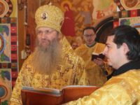 Божественная литургия в храме святого князя Димитрия Донского.