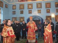 Божественная литургия в больничном тюремном храме иконы Божией Матери «Достойно есть» в ЛИУ-23.