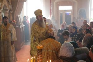 12.02.2018 Божественная Литургия в храме Трёх святителей