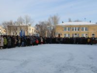 В день 75-й годовщины великой победы в Сталинградской битве в г. Жирновске состоялся митинг.