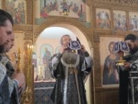 Божественная литургия Преждеосвещенных Даров в храме Покрова Пресвятой Богородицы в пос.Панфилово.