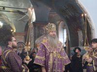 Литургия св. Василия Великого в Покровском кафедральном соборе г. Урюпинска.