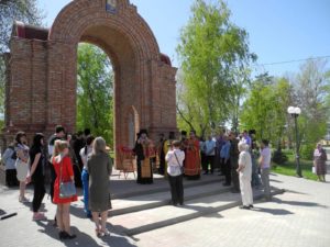 Панихида по жертвам трагедии в ТЦ «Зимняя вишня» г. Кемерово. (40-й день после пожара)