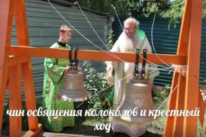 Чин освящения колоколов и крестный ход