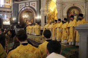 Епископ Елисей принял участие в Патриаршем богослужении в день открытия XXVII Международных Рождественских чтений