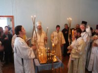 Божественная Литургия и панихидя в храме в честь Покрова Пресвятой Богородицы с. Большой Морец.