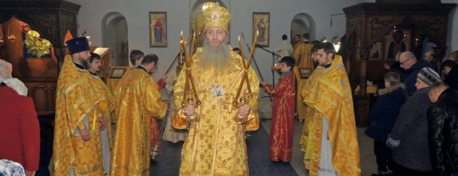 Служение епископа Елисея в 36-ю неделю по пятидесятнице.